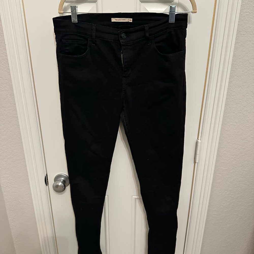 Women's Black Levi 710 Jeans size 31